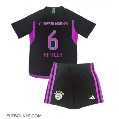 Camiseta Bayern Munich Joshua Kimmich #6 Visitante Equipación para niños 2023-24 manga corta (+ pantalones cortos)
